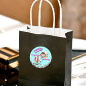 海の魔法の人魚の写真の下ガーリーで ラウンドシール