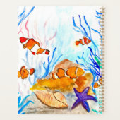 海の魚かわいいガーリーサンゴ礁の名前pla プランナー手帳 (裏面)