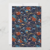 海の魚がふたり減る 現代の婚約パーティー 招待状 (裏面)