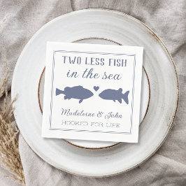 海の魚が２匹減った カップルシャワー スタンダードカクテルナプキン