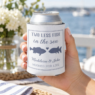 海の魚が2匹減った カップルシャワー 缶クーラー
