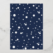 海の魚の日付航海のカードを保存 箔招待状 (裏面)