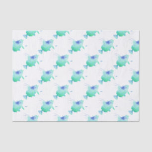 海の魚の水の包むこと 薄葉紙