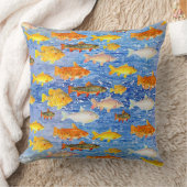 海の魚の群れ クッション (ブランケット)