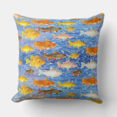 海の魚の群れ クッション (正面)