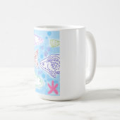 海の魚の芸術 コーヒーマグカップ (正面右)