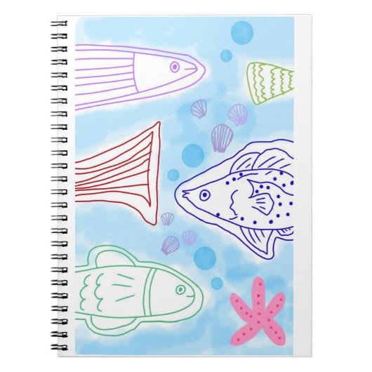 海の魚の芸術 ノートブック (正面)