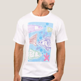 海の魚の芸術 Tシャツ