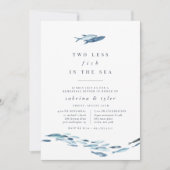 海の魚ふたりのレセプションディナー 招待状 (正面)