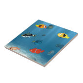 海の魚 タイル (側面)