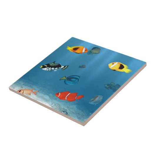 海の魚 タイル (側面)