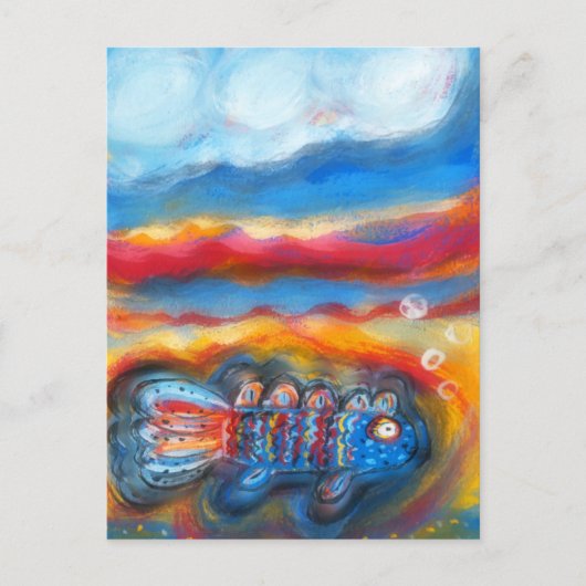 海の魚 ポストカード (正面)