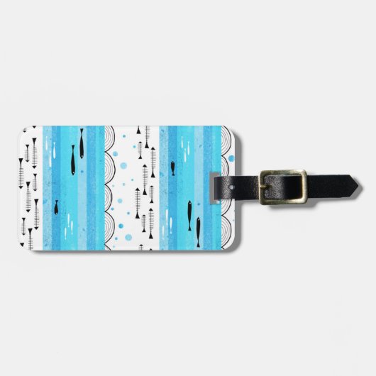 海の魚 ラゲッジタグ (正面横)