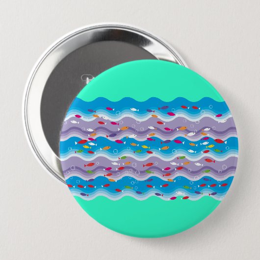 海の魚 缶バッジ (正面&裏面)