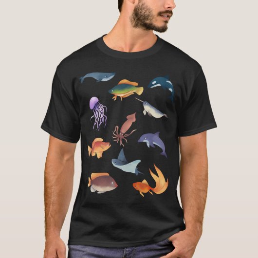 海の魚 Tシャツ (正面)