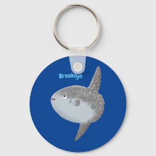 海の魚mola mola molaかわいい漫画 キーホルダー