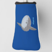 海の魚mola mola molaかわいい漫画 ゴルフヘッドカバー (回転90)