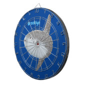 海の魚mola mola molaかわいい漫画 ダーツボード (正面右)