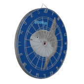 海の魚mola mola molaかわいい漫画 ダーツボード (正面左)