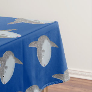 海の魚mola mola molaかわいい漫画 テーブルクロス