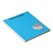 海の魚mola mola molaかわいい漫画 ノートパッド (アングル)