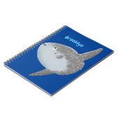 海の魚mola mola molaかわいい漫画 ノートブック (左側)