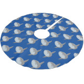 海の魚mola mola molaかわいい漫画 ブラッシュドポリエステルツリースカート (アングル)