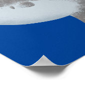 海の魚mola mola molaかわいい漫画 ポスター (角)