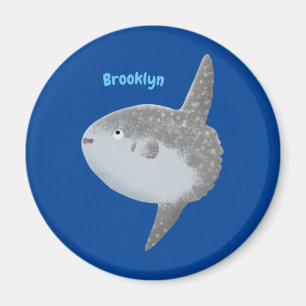 海の魚mola mola molaかわいい漫画 マグネット