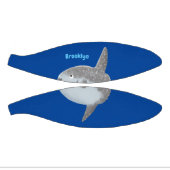 海の魚mola mola molaかわいい漫画 ミニバスケットボール (パネル)