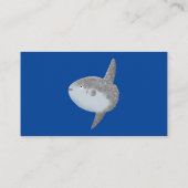 海の魚mola mola molaかわいい漫画 名刺 (裏面)