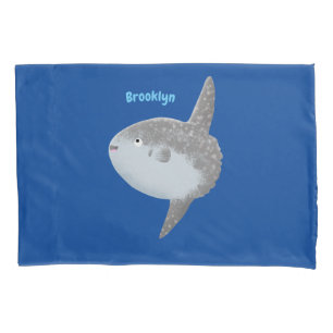 海の魚mola mola molaかわいい漫画 枕カバー