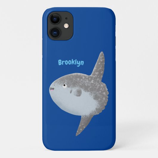 海の魚mola mola molaかわいい漫画 Case-Mate iPhoneケース (裏面)