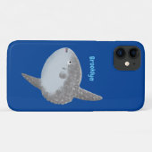 海の魚mola mola molaかわいい漫画 Case-Mate iPhoneケース (裏面(横))