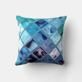 海の鳩の深海の青の装飾用クッション クッション (裏面)