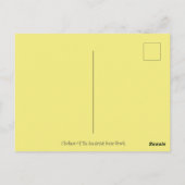 海の鶏、家族のおもしろい漫画のポストおもしろい ポストカード (裏面)