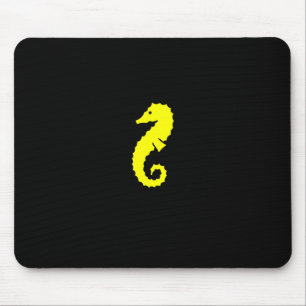 海のGlow_Yellowのタツノオトシゴ マウスパッド