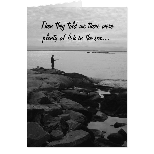 海のGrettingカードの魚 (正面)