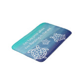 海のHonuのウミガメ バスマット (アングル)