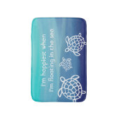 海のHonuのウミガメ バスマット (正面縦)