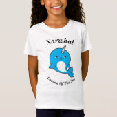 海のNarwhalのユニコーン Tシャツ (正面)