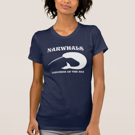 海のNarwhalsのユニコーン Tシャツ (正面)