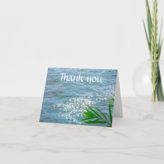 海のPlumeriasありがとう サンキューカード (正面)