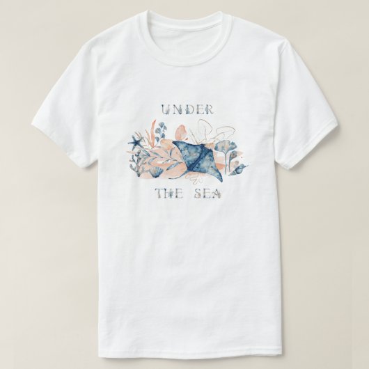 海のTシャツの下で Tシャツ (デザイン正面)