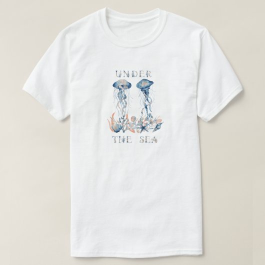 海のTシャツの下で Tシャツ (デザイン正面)