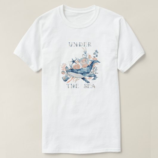 海のTシャツの下で Tシャツ (デザイン正面)