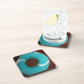 海のtouch:コーヒーの水色のボウル コースター (右側)