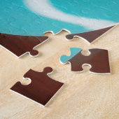 海のtouch:コーヒーの水色のボウル ジグソーパズル (側面)