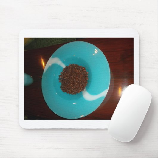 海のtouch:コーヒーの水色のボウル マウスパッド (マウス)