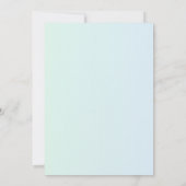 海のTUと水中の誕生日パーティーの招待 招待状 (裏面)